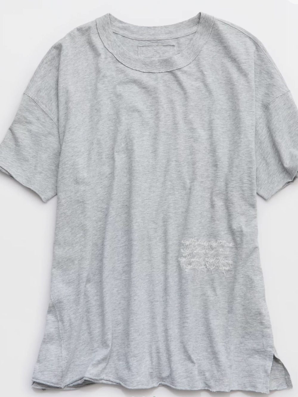 aerie Heather Gray Short Sleeve Crewneck Tee NWT